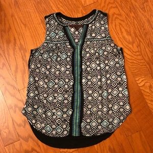 Anthropologie: A Common Thread blue/black top